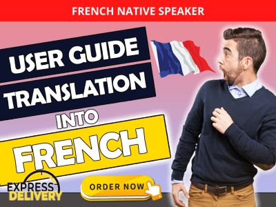 A fanstastic user guide or manual instruction guide translation into french