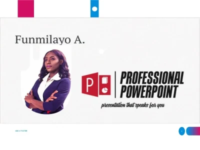 Mind-blowing power-point presentation from a professional