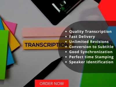 Accurate English, German, French Transcription & Video Subtitle Service