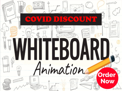 Professional whiteboard animated video with voice over