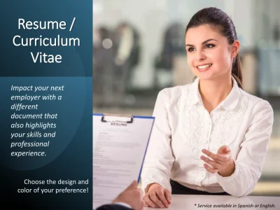 A curriculum vitae / resume that will impact your next employer