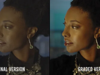 Professional cinematic video color grading and color correction