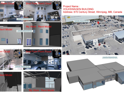 An amazing 3d Revit as built file from Point Cloud