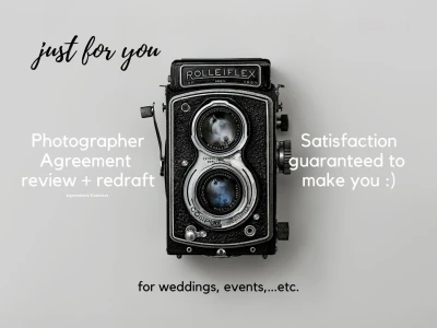 A review and update of your independent photographer agreement