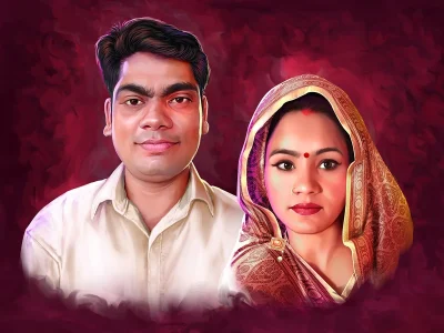 Realistic portrait painting digitally in high Resolution | Photoshop Expert
