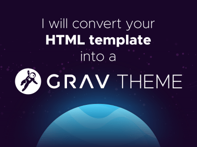 A Grav theme from your HTML template