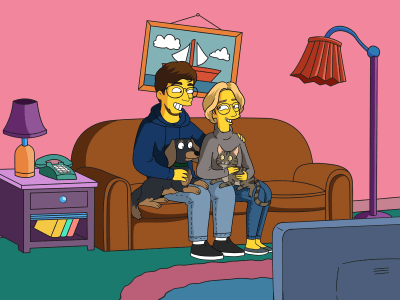 Simpsons Custom Portrait - High Res