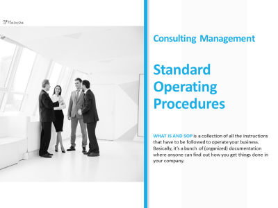 Complete board for Standard Operating Procedures and business analysis