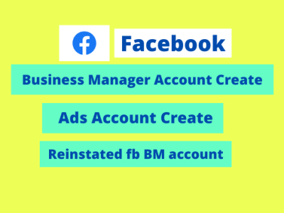 Create facebook business manager and ads account