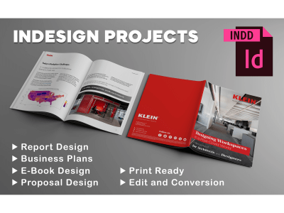 Ebook, proposal, report and magazines design with adobe indesign