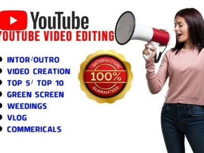 YouTube top 10 video editing services with script and voice over (M/F)