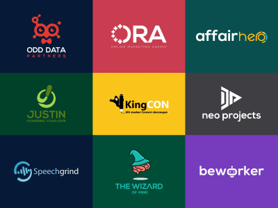 2 amazing minimalist and tech logo designed for your brand