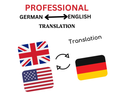 Native German to English translation and vice versa in 24 hours