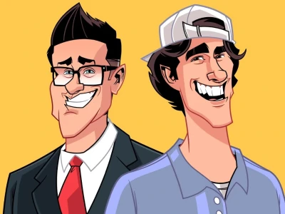 Superb Cartoon Caricature, Cartoon Portrait, Cartoon Mascot