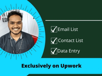 Verified email list building and contact list building service