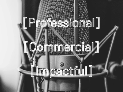 A high-grade professional, commercial voice-over for your product/service!