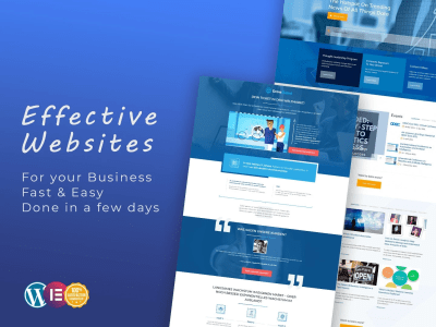 An effective and professional website for your business