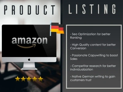 An SEO optimized Native German Amazon Listing (Expert Level)