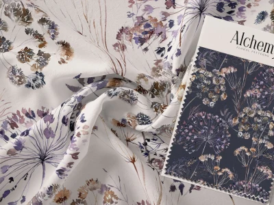 A unique watercolor seamless pattern for textile, packaging, web