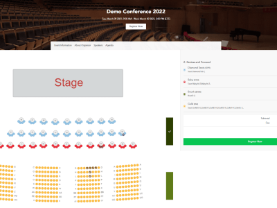 A landing page for your Events