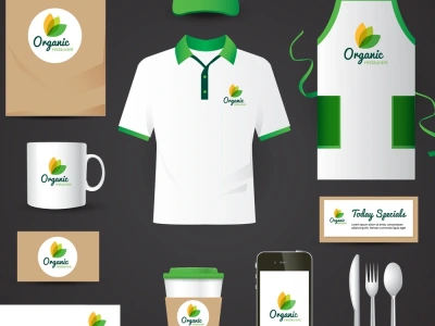 A logo with complete branding package or services.