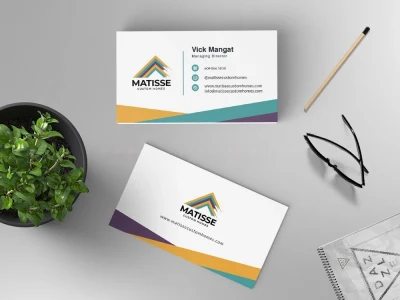 A professional business card design