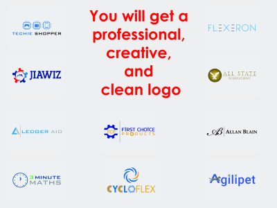 A professional, creative, and clean logo