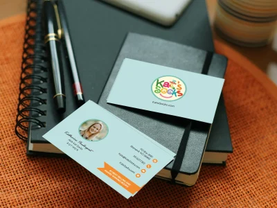 A professional 2 sided business card (press ready files)