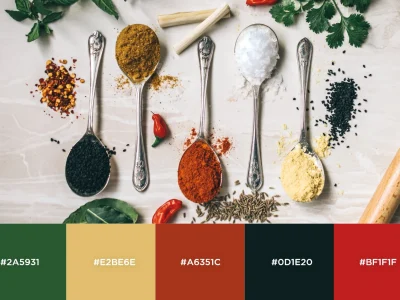 Professional color palette for your brand, website, products, business