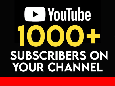 1000 Permanent YouTube Subscribers Lifetime Guaranteed!