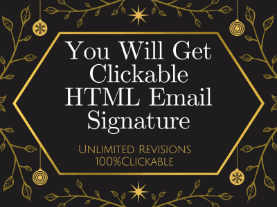 A Smart and professional HTML email signature