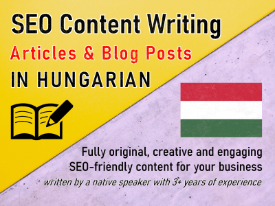 A unique article or blog post in Hungarian