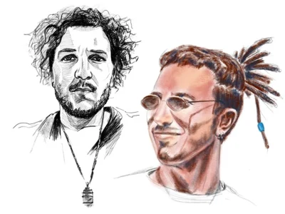 Portrait ( Ink, Pencil, Digital painting styles) in high-resolution file
