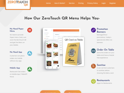 Digital Menu Card with Restaurant Owner app