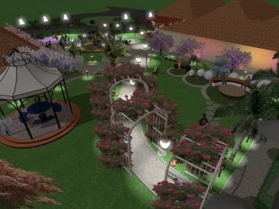 An aesthetic 3D landscape design to glorify your outdoor spaces
