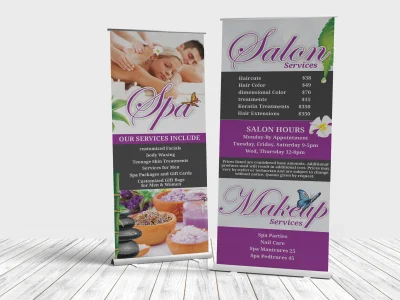 A creative Roll Up Banner or Pull Up Banner Design