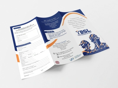A creative trifold brochure design