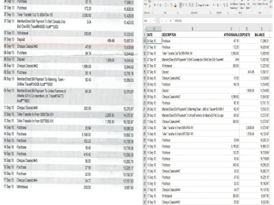 PDF to XLSX converted document with 100% accuracy.