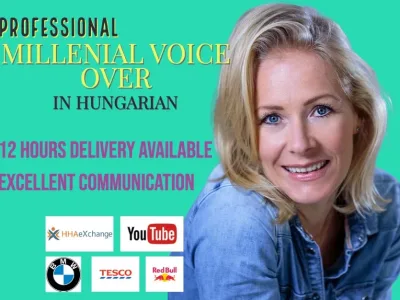 A professional voice over in hungarian