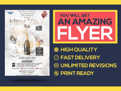A professional eye-catching flyer or poster design for you business