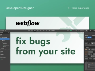 Improvement and Bugs Fixes for your webflow website.