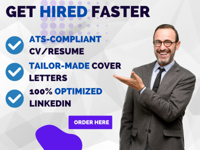 HR & ATS compliant CV/Resume, Cover Letter, and fully Optimized Linkedin