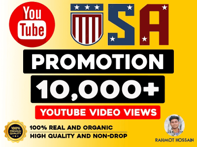 USA Targeted youtube views with YouTube Likes, YouTube Marketing, usa views