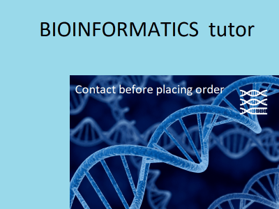 Expert tutor for Bioinformatics