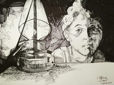 A precise pen sketch of anything!