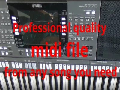 A professional quality midi file from any song you need