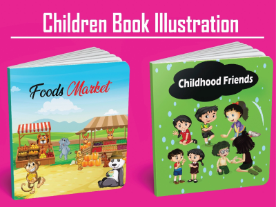 An awesome children book illustration and book cover for amazon KDP