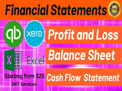 Financial Statements, Profit and Loss, Balance Sheet in QBO, Xero, Excel