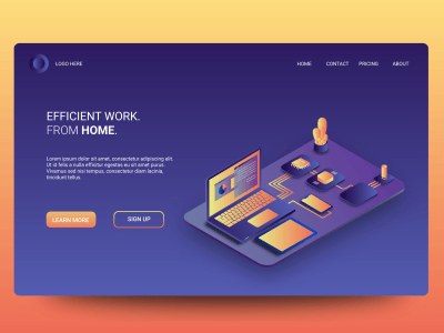 Amazing isometric illustration for your landing pages and design needs