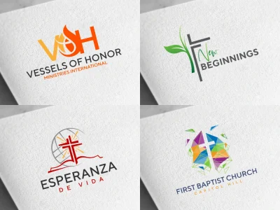 A unique and professional minimalist church logo design